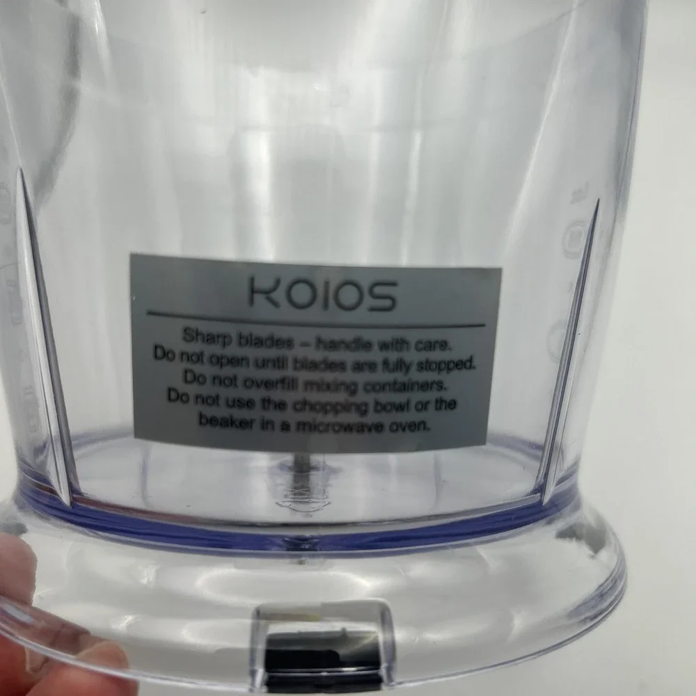 KOIOS 500ml Food Chopper Bowl w/ Lid & S Blade – Replacement Attachment Part‎